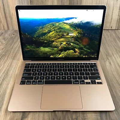 Apple MacBook Air 2020 Gold 13  Touch ID 256GB SSD 8GB RAM 1.1GHz Tested • $425