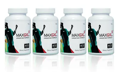 MaxGXL NAC Formula 180 Vegetable Caps 30 Servings (Pack Of 4) Exp. 08/2025 • $310