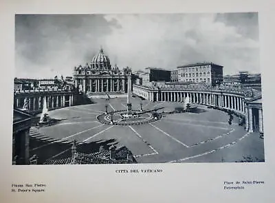 Vatican Museum Rome Italy C 1920's Souvenir Pictorial Album Artwork St. Peter's • $52