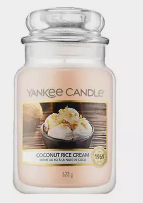 Yankee Candle Coconut Rice Cream Large Jar 623G NEW & FREE POST • £17.99