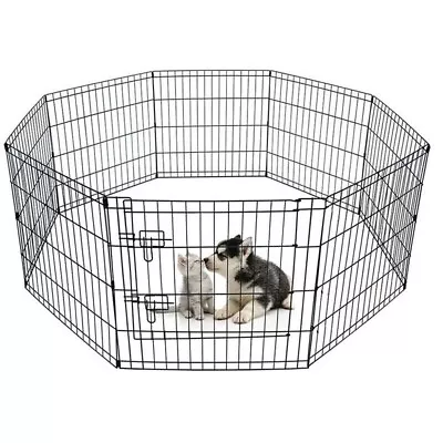 £49.99 • Buy Dog Pen Puppy Pet Playpen Run Outdoor Foldable Enclosure Rabbit Fence Crate Cage