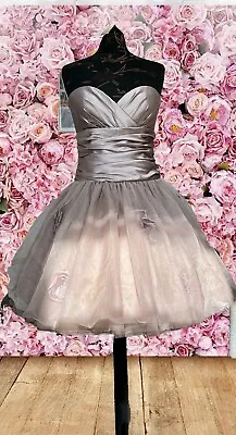 LouLou Short Mocha Wedding Dress  Sz 10 • £50