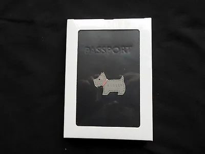 £24.99 • Buy Bnwt Radley Black Leather Passport Holder Heritage Dog Rrp £39.00