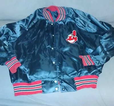 Vintage Cleveland Indians Jacket Lightweight Snap Front • $50