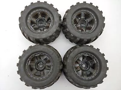 4x Proline Masher 1/8 Monster Truck Tires On 17mm Hex Wheels Used 1189 • $67.49