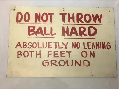 Vintage Carnival Amusement Park Boardwalk Game Sign For Ball Toss • $265