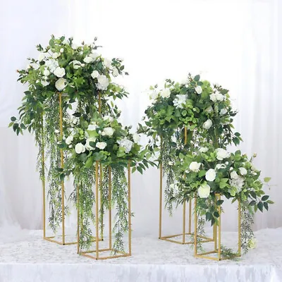 Wedding Flower Stand Plinth Pedestal Centerpieces Floral Display Rack Detachable • £8.95