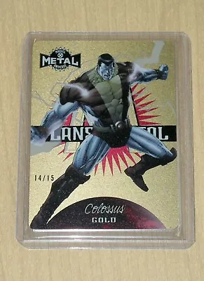 2021 Upper Deck Marvel X-Men Metal Planet Metal GOLD Colossus 14/15 • $749.99