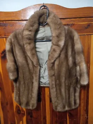 Vintage 50s Genuine Mink Fur Cape • $19