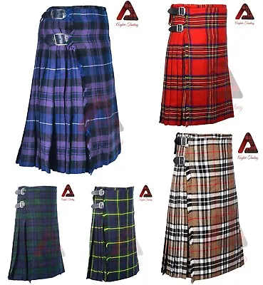 Scottish Traditional 8 Yard Kilt 13 Oz Acrylic Tartan 8 Yard Kilts For Men • $69.35