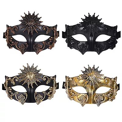 Men's Masquerade Mask Venetian Roman Greek Mask For Mardi Gras Halloween Party • $13.99