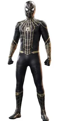 Spider-Man Black & Gold Spider-Man No Way Home MMS 1/6 Scale Hot Toys Exclusive • $169.99