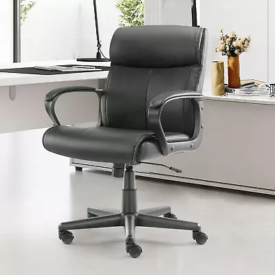 Executive Office Chair - Ergonomic Mid-Back Home Computer Desk Chair With Lumbar • $136.99