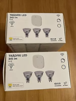 £43.95 • Buy 2x IKEA Tradfri GU10 Dimmer Remote Control Kit , In Total 6