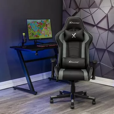 X Rocker Gaming Chair In Black And Gray Sold Out Dead Stock • $150