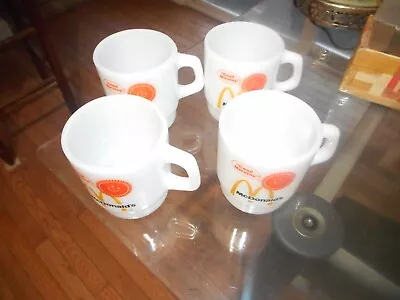 Grouping Of (4) Vintage Fire King McDonald's Good Morning Coffee Mugs Cups • $40