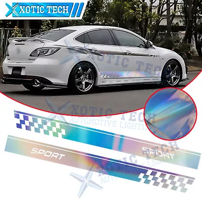 2x NEO Reflective Body Side Skirt Stripe Sticker Vinyl For Mazda 3 6 MX-5 Miata • $16.99