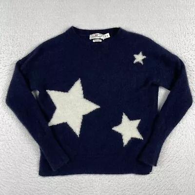 Vineyard Vines Sweater Womens XS Blue Cashmere Stars Ladies Pullover Preppy • $25