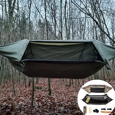  PLS Hammock Rain Fly Tarp With Mosquito Net Waterproof Tent Camping Hiking  • $179.98