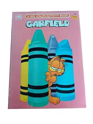 Garfield A Big Color Activity Book Vintage Coloring Book Garfield Book • $7