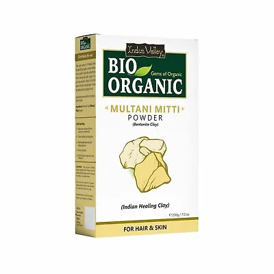 Bio Organic Natural Multani Mitti Powder - Bentonite Clay - 200 Gm • $13.50