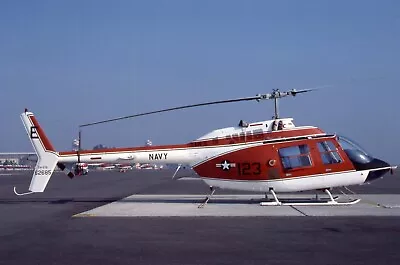 Original Aircraft Slide - TH-57C Sea Ranger - USN 162685 / E-123 TAW-5 1984 • $3.73