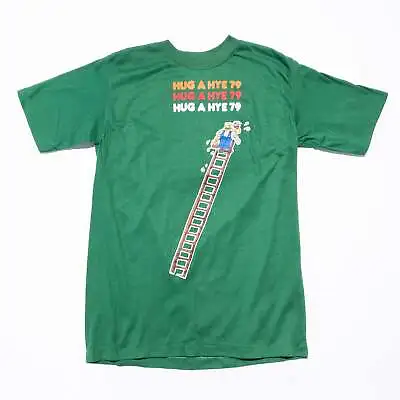 Vintage 70s Velva Sheen T-Shirt Men's Large Painter Ladder Green Single Stitch • $18.97