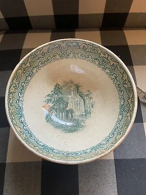 Maastricht Footed Bowl - Petrus Regout & Co Pattern:  ABBEY  • $26