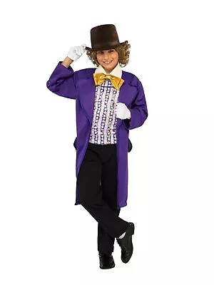 Rubies Charlie & The Chocolate Factory Willy Wonka Deluxe Boys Costume Size S • $62