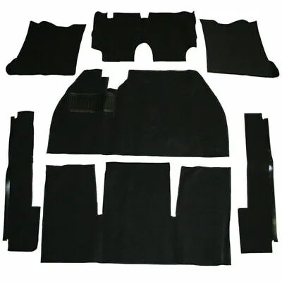 Empi 3911 Black 7 Piece Carpet Kit Vw Bug / Beetle 1969-1972 No Foot Rest • $158.95