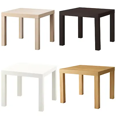 Coffee Side Table Dining Living Room Furniture Wood Storage Bedside Table 50x50 • £24.99