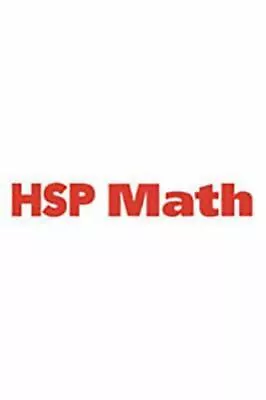 Hsp Math: Student Edition Grade 3 2009 By HARCOURT SCHOOL PUBLISHERS • $8.45