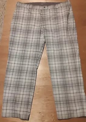 Men's Patterned Golf Pants 42W Nike Gray Plaid • $10