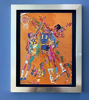 LeRoy Neiman    BASKETBALL  1974 Signed Pop Art Mounted And Framed  New 11x14 LS • $129