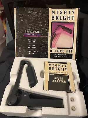 Mighty Bright Classic Reader’s Light Deluxe Kit - Black NEW Vintage • $26