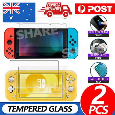 Premium Tempered Glass Screen Protector For Nintendo Switch/ Switch Lite New • $4.45