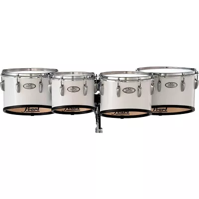 Pearl Finalist FMTB0234 Marching Tenor Set 10 12 13 14 In. Pure White • $1602