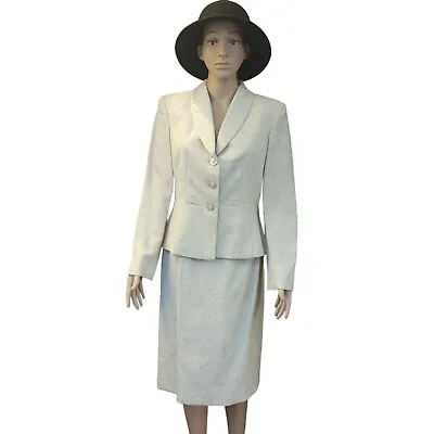 Amanda Smith Dresses | Women's Beige 2 Piece Skirt Suit Set 8 • $40