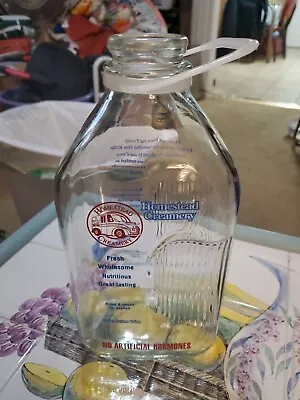 $8.50 • Buy Homestead Creamery Burnt Chimney VA Milk Jug Bottle 1/2 Gal 64 Fl.Oz. 2015