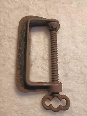 Vintage Steel 3 Inch C Clamp Adjustable Unknown Brand • $15