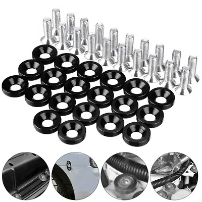 20 Pack Car Fender Bumper Washer Bolt Engine Bay Screw Dress Up Kit M6x15mm  ~ • $13.78