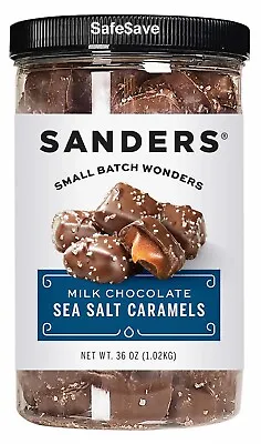 $21.98 • Buy SANDERS Milk Chocolate Sea Salt Caramels Fine Chocolates 36 Oz Ea