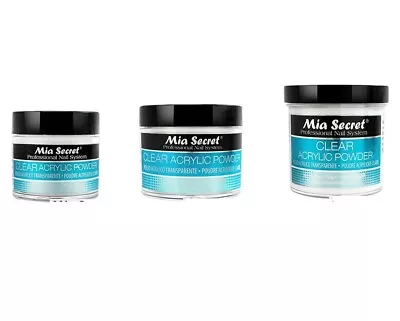 Mia Secret Clear Acrylic Powder 0.5 / 1 / 2 / 4 /8 Oz - CHOOSE YOUR SIZE • $31.20
