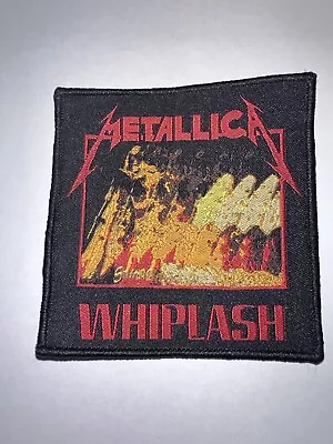 Metallica Whiplash Sew On Black Border Woven Patch • $6.99