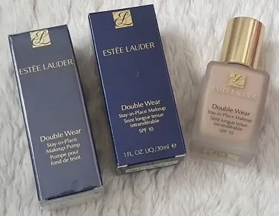 £32.99 • Buy Estée Lauder Double Wear Stay-in-Place Makeup 30ml 2C3 Fresco & Original Pump