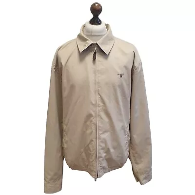 Gant Beige Zipped Bomber Jacket Uk Men's Size 2XL BB946 • £34.99