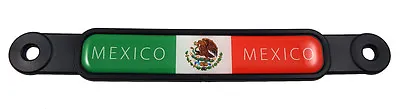 Mexico Mexican Flag Emblem Screw On Car License Plate Decal  Badge • $8.99