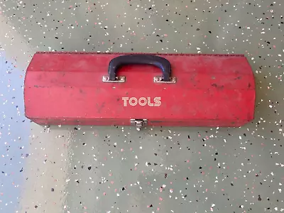 Vintage Red Metal Tool Box • $4