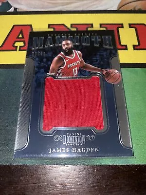 Panini Dominion Mammoth Materials James Harden Jumbo Jersey Relic SSP GU /49 PHI • $59.99