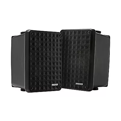 2x Kicker KB6 Full-Range Marine Indoor/Outdoor Black 2-Way 150W Peak Speakers • $129.99